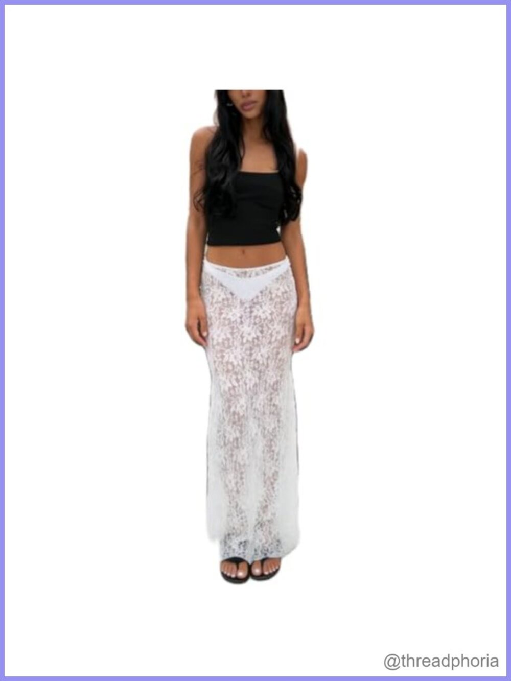 Women Lace Satin High Waist A-Line Midi Skirt Y2K Summer Beach Party